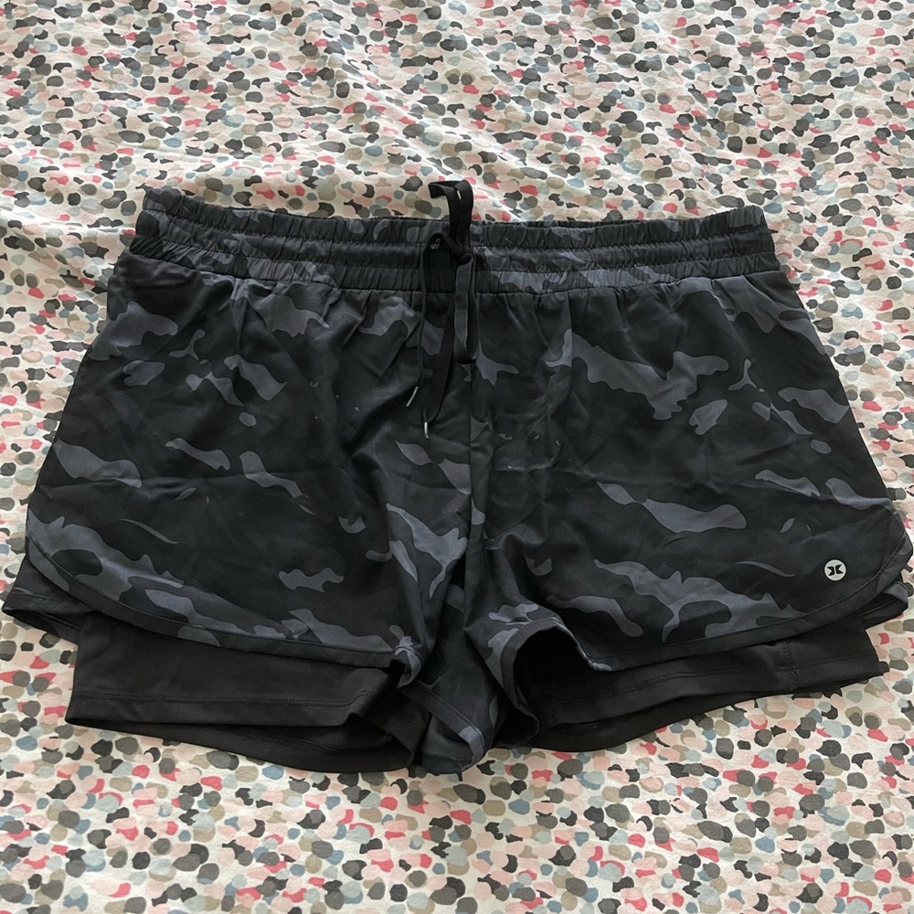 Camo Print Athletic Shorts